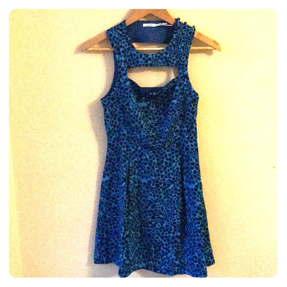 Fun blue leopard print day to night dress!